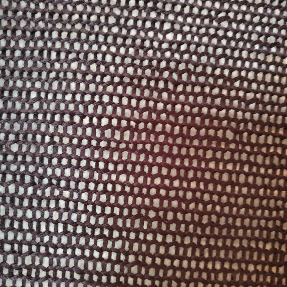 Selling Women's Black Long Sleeved Mesh Shawl With Tassles - Picture 8 of 10